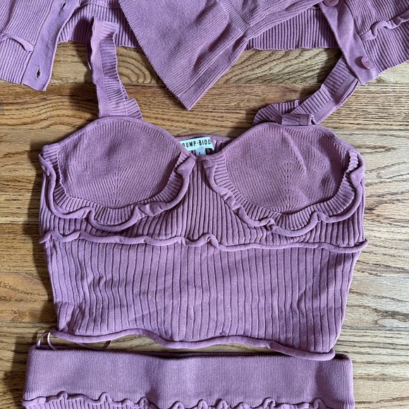 Bump Biddy lavender size L MATERNITY 3 piece - Picture 3 of 4
